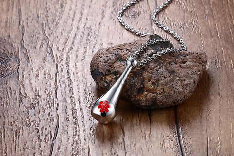 Fashion 316L Stainless Steel Bowling Necklace Pendant