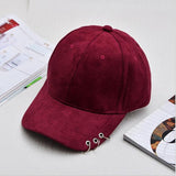 Unisex Ring Safety Pin Baseball Cap
