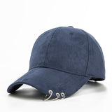 Unisex Ring Safety Pin Baseball Cap