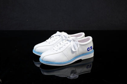 White Bowling Leather Shoes
